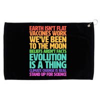 The Earth Isn't Flat Stand Up For Science Grommeted Golf Towel