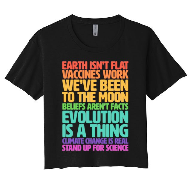 The Earth Isn't Flat Stand Up For Science Crop Top