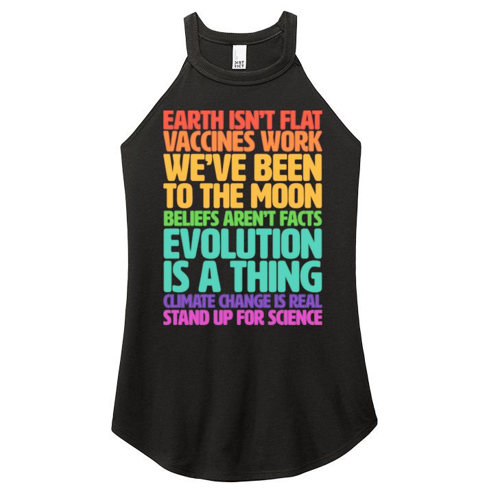 The Earth Isn't Flat Stand Up For Science Women's Perfect Tri Rocker Tank
