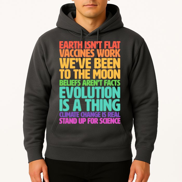The Earth Isn't Flat Stand Up For Science Hoodie