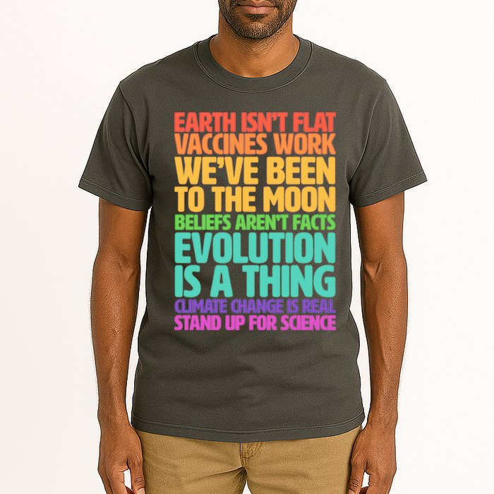 The Earth Isn't Flat Stand Up For Science Tall T-Shirt