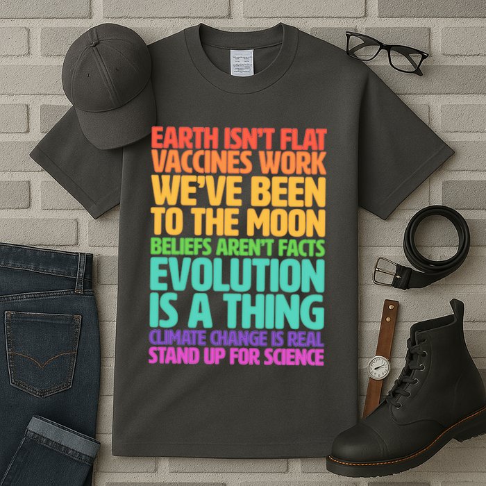 The Earth Isn't Flat Stand Up For Science Tall T-Shirt