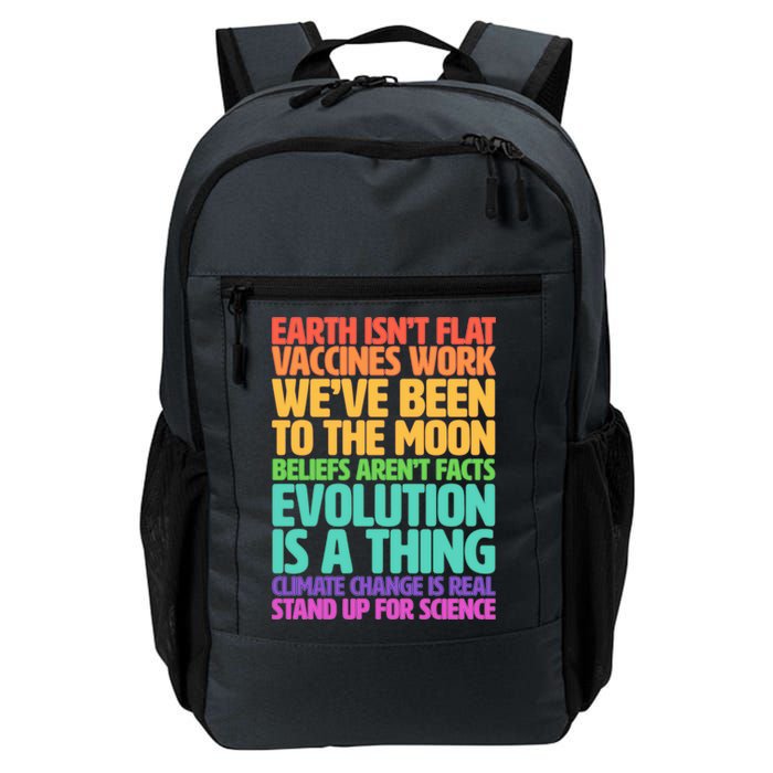 The Earth Isn't Flat Stand Up For Science Backpack