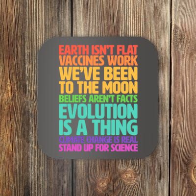 The Earth Isn't Flat Stand Up For Science Coaster