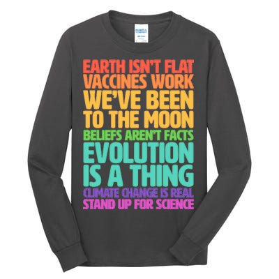 The Earth Isn't Flat Stand Up For Science Tall Long Sleeve T-Shirt