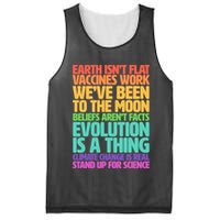 The Earth Isn't Flat Stand Up For Science Mesh Reversible Basketball Jersey Tank