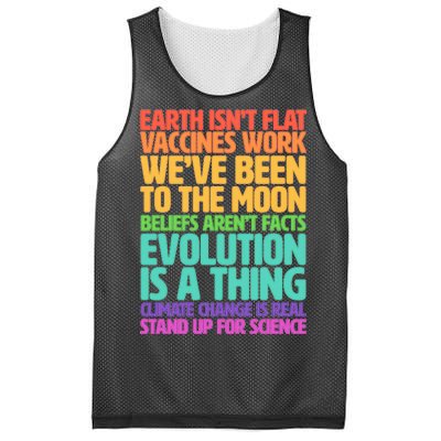 The Earth Isn't Flat Stand Up For Science Mesh Reversible Basketball Jersey Tank