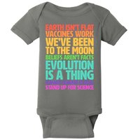 The Earth Isn't Flat Stand Up For Science Baby Bodysuit