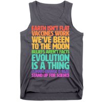 The Earth Isn't Flat Stand Up For Science Tank Top