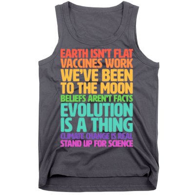 The Earth Isn't Flat Stand Up For Science Tank Top