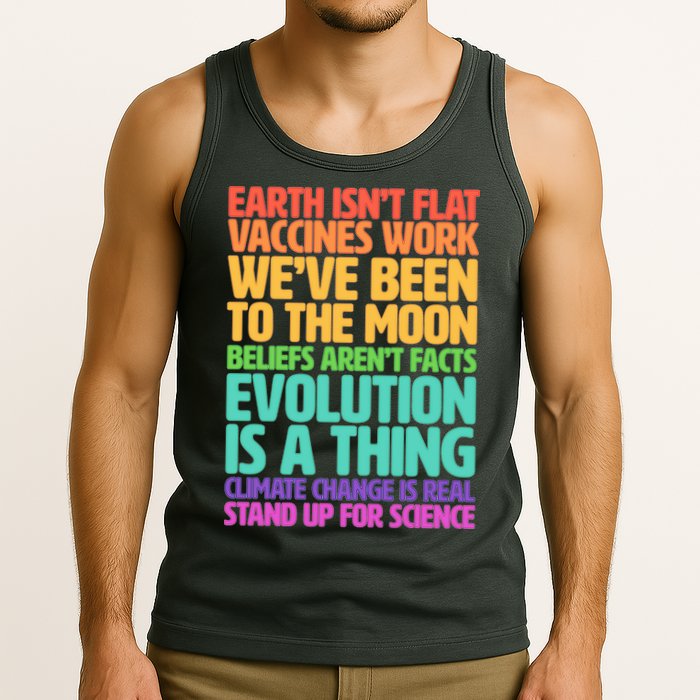 The Earth Isn't Flat Stand Up For Science Tank Top