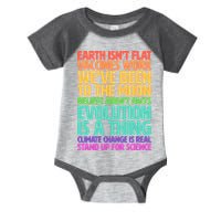 The Earth Isn't Flat Stand Up For Science Infant Baby Jersey Bodysuit