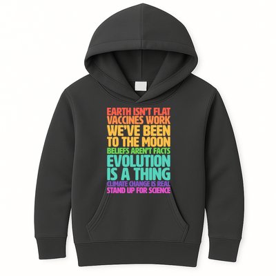 The Earth Isn't Flat Stand Up For Science Kids Hoodie