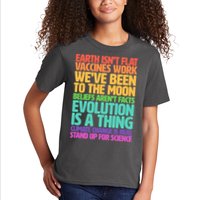 The Earth Isn't Flat Stand Up For Science Kids T-Shirt