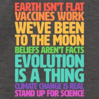 The Earth Isn't Flat Stand Up For Science Vector Backpack
