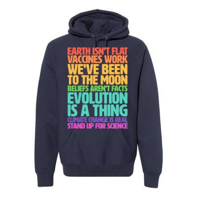 The Earth Isn't Flat Stand Up For Science Premium Hoodie