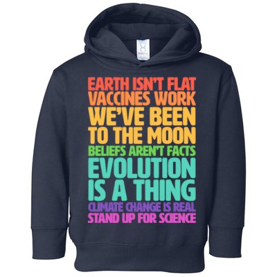 The Earth Isn't Flat Stand Up For Science Toddler Hoodie