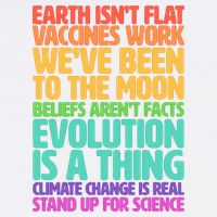 The Earth Isn't Flat Stand Up For Science Garment-Dyed Sweatshirt