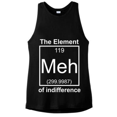 The Element Meh Of Indifference Ladies PosiCharge Tri-Blend Wicking Tank