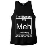 The Element Meh Of Indifference Ladies PosiCharge Tri-Blend Wicking Tank