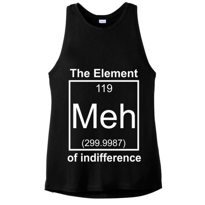 The Element Meh Of Indifference Ladies PosiCharge Tri-Blend Wicking Tank
