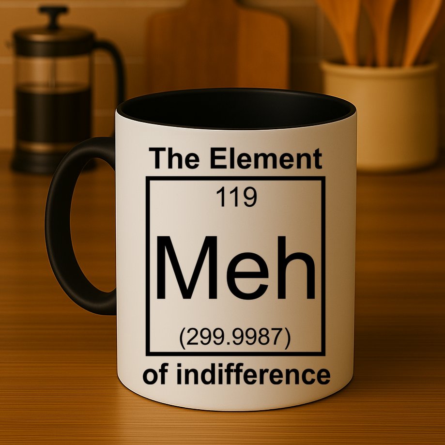The Element Meh Of Indifference Mug