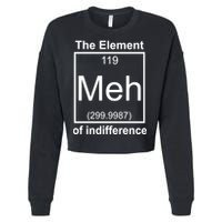 The Element Meh Of Indifference Cropped Pullover Crew