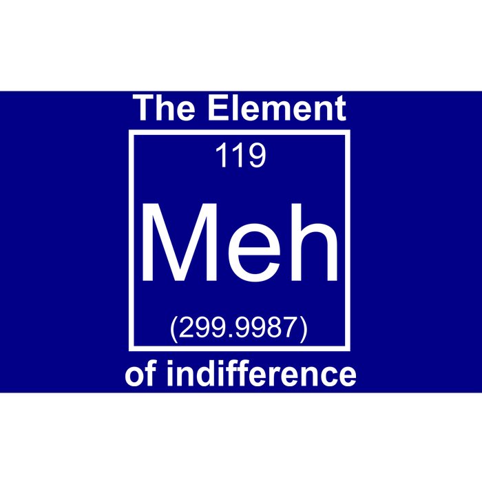 The Element Meh Of Indifference Bumper Sticker