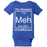 The Element Meh Of Indifference Baby Bodysuit