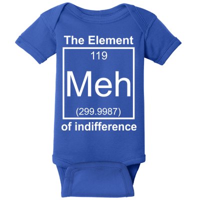 The Element Meh Of Indifference Baby Bodysuit