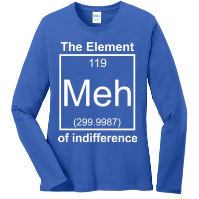 The Element Meh Of Indifference Ladies Long Sleeve Shirt