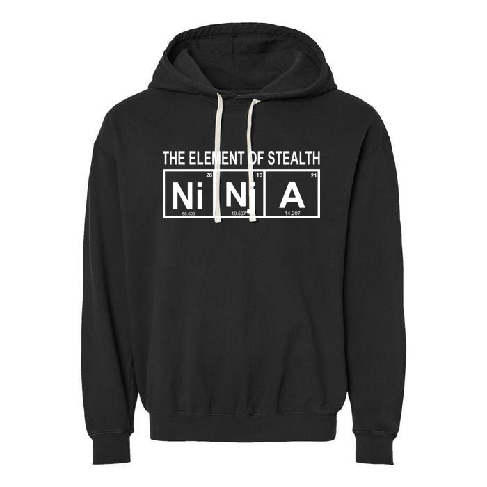 The Element of Stealth Ninja Garment-Dyed Fleece Hoodie