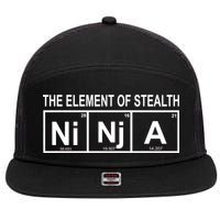 The Element of Stealth Ninja 7 Panel Mesh Trucker Snapback Hat