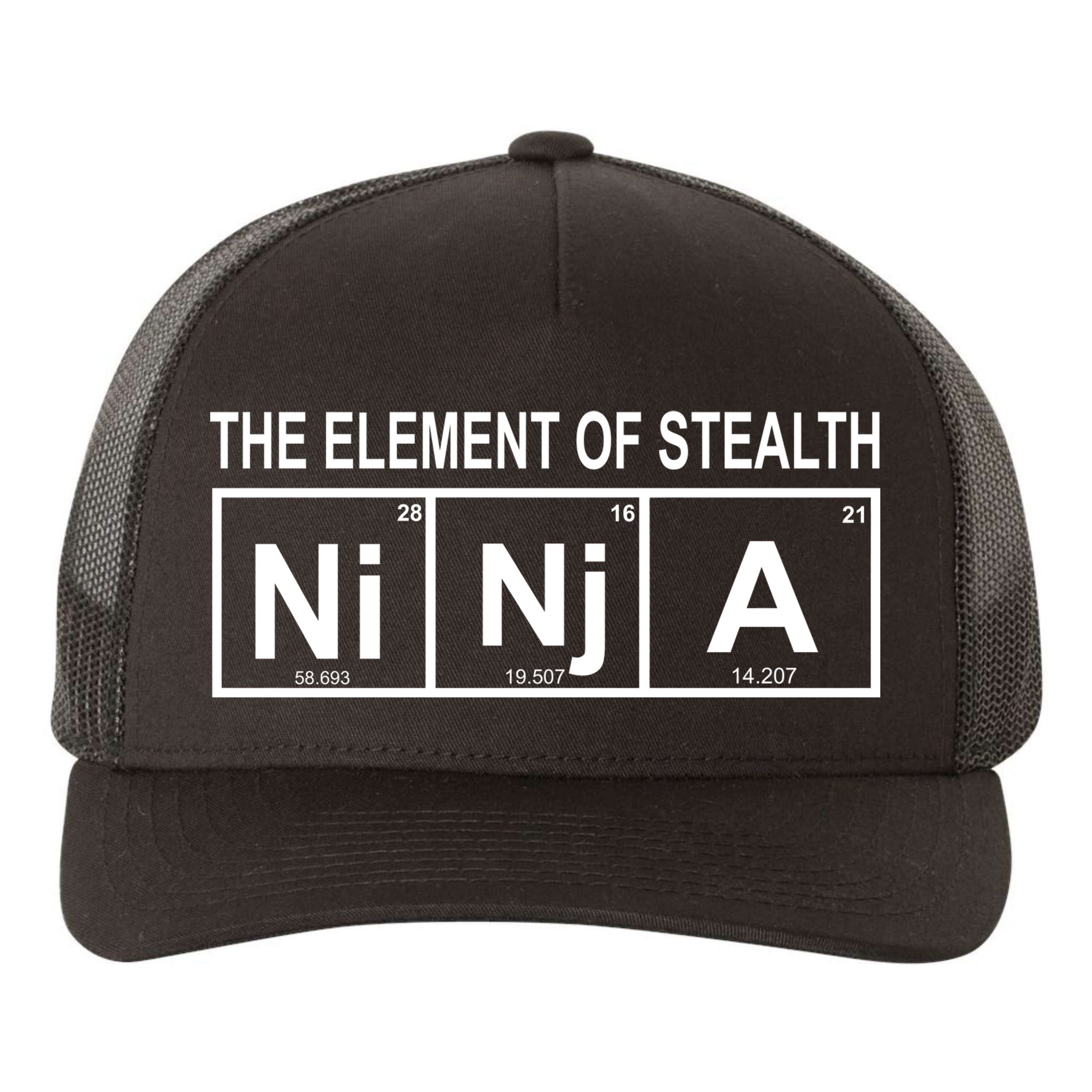 The Element of Stealth Ninja Yupoong Adult 5-Panel Trucker Hat