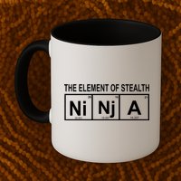 The Element of Stealth Ninja Mug