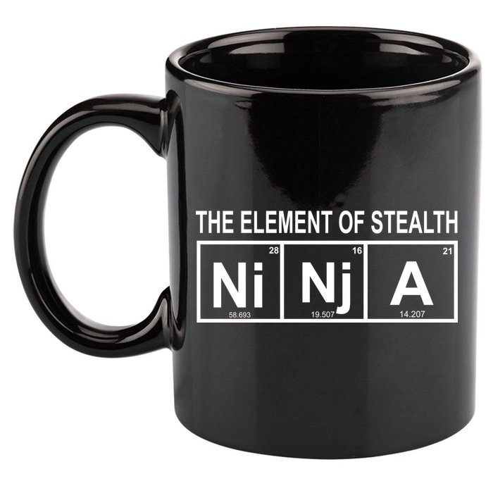 The Element of Stealth Ninja 11oz C Handle Ceramic Mug