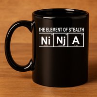 The Element of Stealth Ninja 11oz C Handle Ceramic Mug