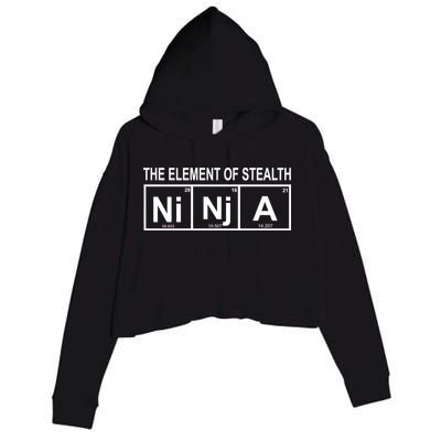 The Element of Stealth Ninja Crop Fleece Hoodie