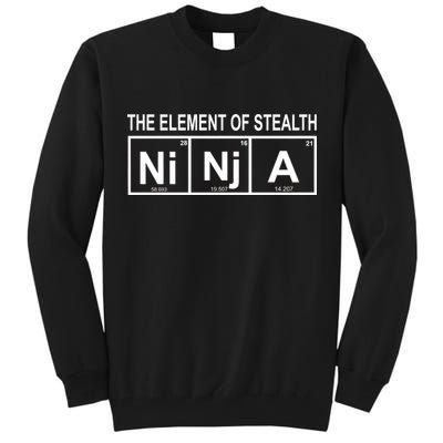 The Element of Stealth Ninja Tall Sweatshirt