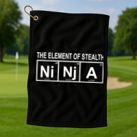 The Element of Stealth Ninja Golf Towel