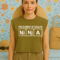 The Element of Stealth Ninja Garment-Dyed Women's Muscle Tee