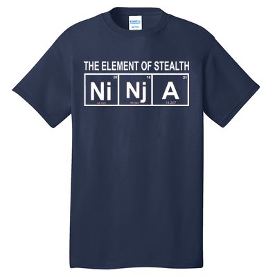 The Element of Stealth Ninja Tall T-Shirt