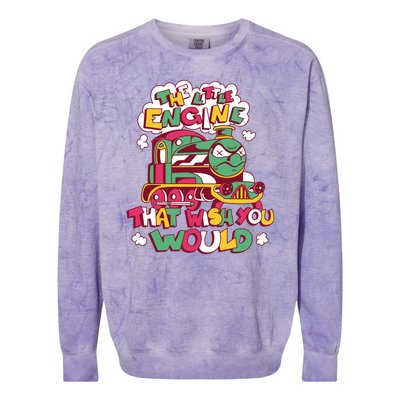 The Engine That Wish You Would Colorblast Crewneck Sweatshirt