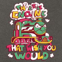 The Engine That Wish You Would Cotton Canvas Backpack