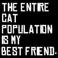 The Entire Cat Population Is My Best Friend 16 in Basic Backpack