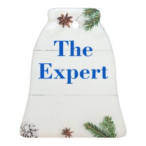 The Expert Funny Trump Ceramic Bell Ornament