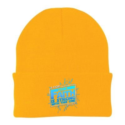 The Faith Is Strong With This One 1 Cor. 16:13 Knit Cap Winter Beanie