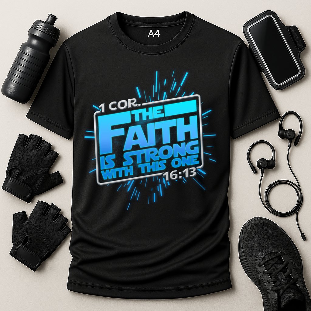 The Faith Is Strong With This One 1 Cor. 16:13 Performance Shirt