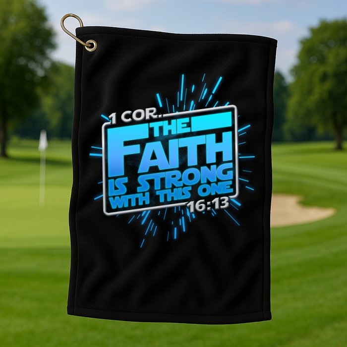 The Faith Is Strong With This One 1 Cor. 16:13 Golf Towel