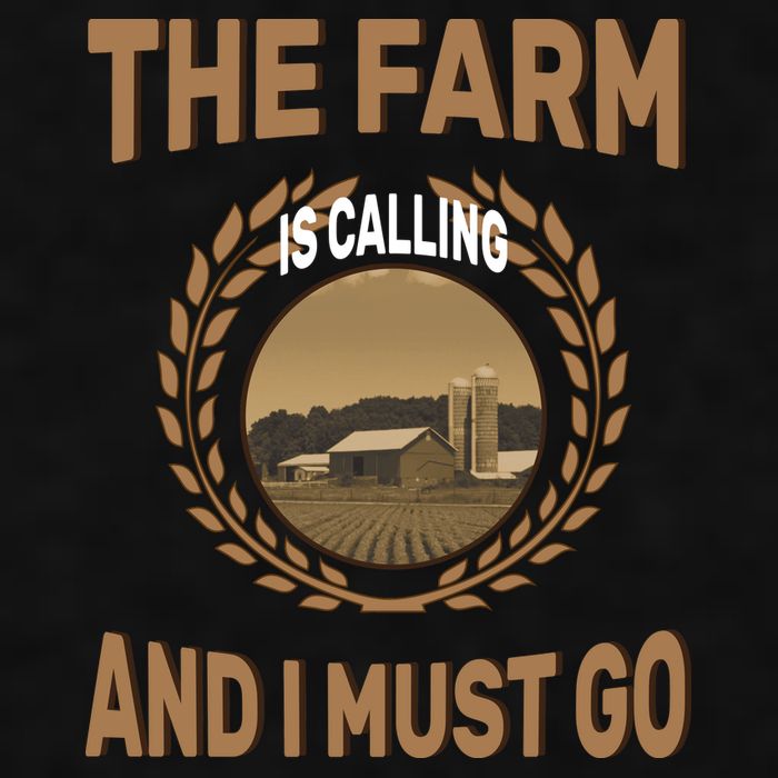 The Farm Is Calling And I Must Go Ladies PosiCharge Tri-Blend Wicking Tank